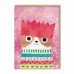 Crown Cat Christmas Card | Ohh Deer