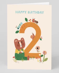 Cute Bear 2nd Birthday Card | Ohh Deer