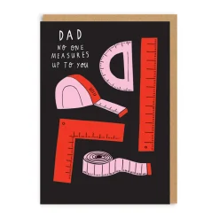 Dad Measures Up To You Greeting Card | Ohh Deer