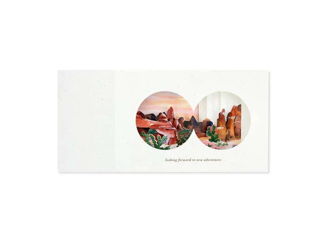 Desert View 3D Pop Up Greeting Card | Ohh Deer