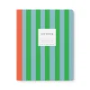 Design No.37 Blue Green Stripe Exercise Book