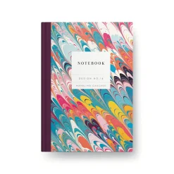 Design No.16 Marbling Cascade Hardback Notebook (OS)