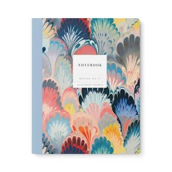 Design No.17 Scalloped Marble Exercise Book
