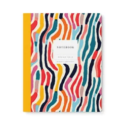 Design No.8 Wiggly Abstract Exercise Book
