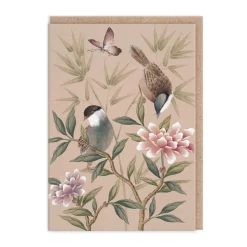 Diane Hill - Bamboo And Birds Greeting Card | Ohh Deer