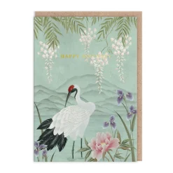 Diane Hill - Crane And Mountain Birthday Card | Ohh Deer