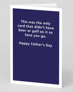 Didn't have Beer or Golf Father's Day Card | Ohh Deer