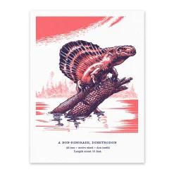 Dimetrodon Riso Print (8x6)