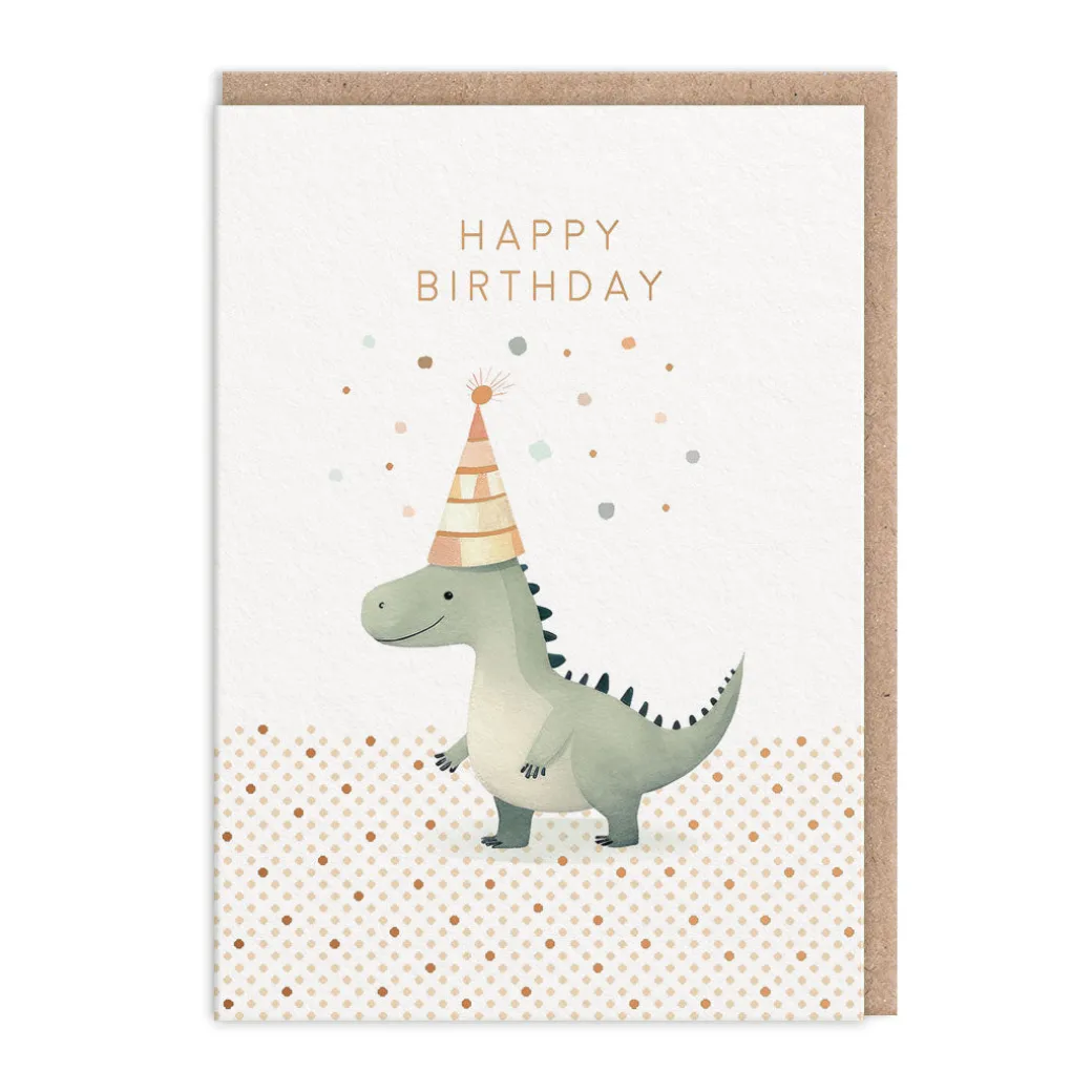 Dinosaur Happy Birthday Card