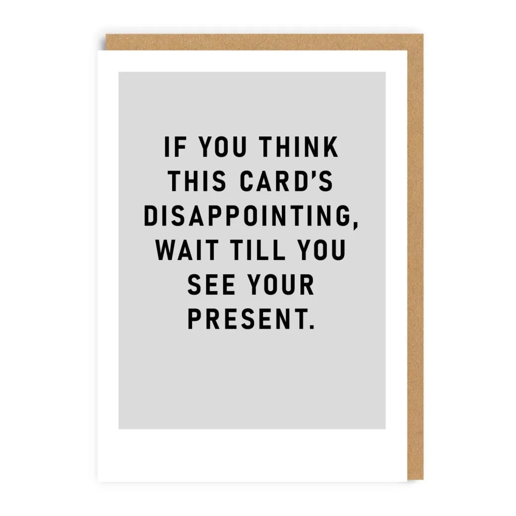 Disappointing Greeting Card | Ohh Deer