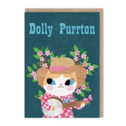 Dolly Purrton Greeting Card