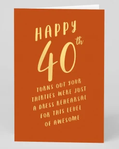Dress Rehearsal 40th Birthday Card | Ohh Deer