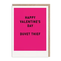 Duvet Thief Valentine's Day Card | Ohh Deer