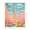 Eiffel Tower Riso Print (12x10)