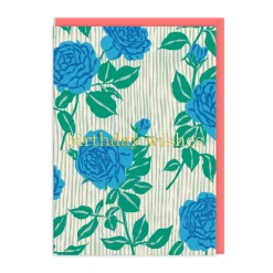 Emily Taylor - Blue Roses Happy Birthday Card 🌹 | Ohh Deer