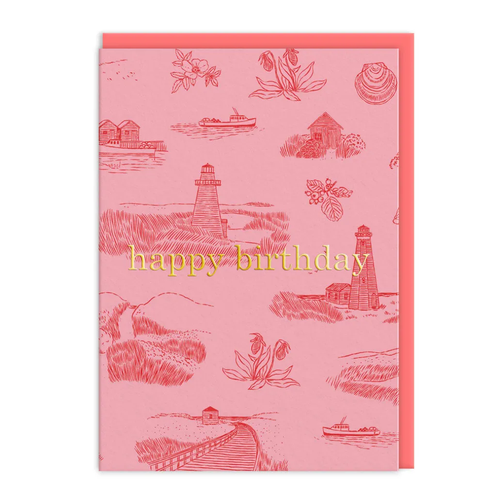 Emily Taylor - Lighthouses Happy Birthday Card | Ohh Deer