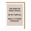 F*cking Headache Greeting Card | Ohh Deer