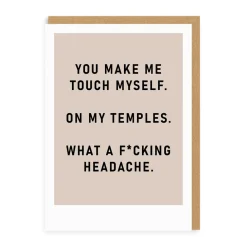 F*cking Headache Greeting Card | Ohh Deer