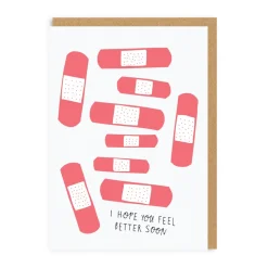 Feel Better Soon Bandages Greeting Card