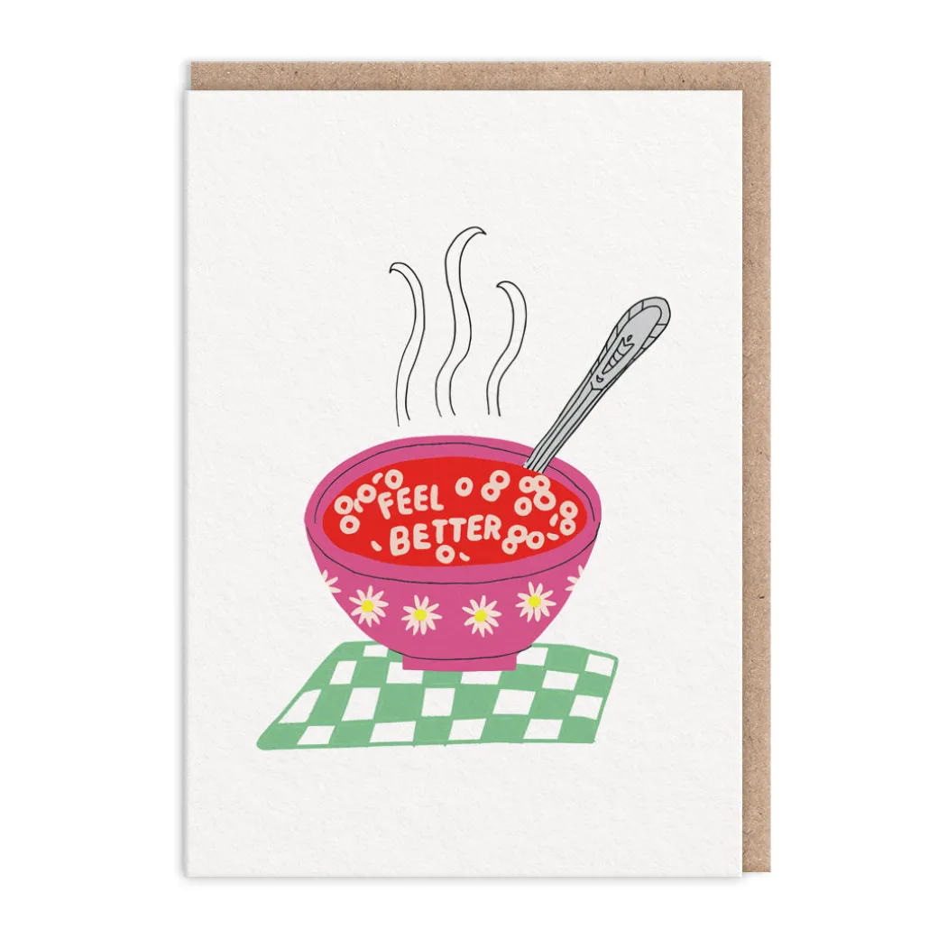 Feel Better Soup Get Well Soon Card 🍜 | Ohh Deer