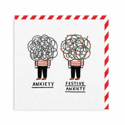 Festive Anxiety Greeting Card