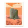 Figure and Tower Riso Print (8x6)
