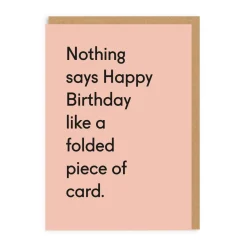 Folded Piece Of Card Birthday Card | Twin Pines | Ohh Deer