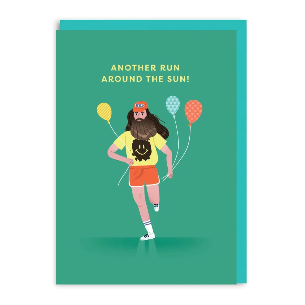 Forrest Gump Run Around The Sun Birthday Card | Ohh Deer