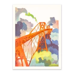 Forth Bridge Riso Print (8x6)