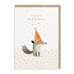 Fox Happy Birthday Card