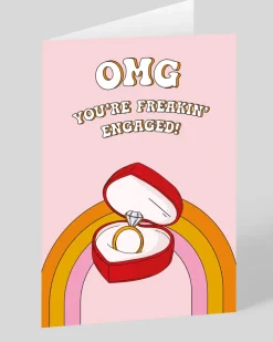 Freakin' Engaged Greeting Card | Ohh Deer