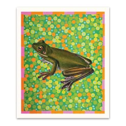 Frog Riso Print (12x10)