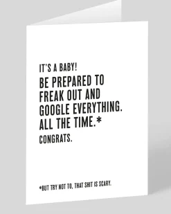 Google Freak Out New Baby Card | Ohh Deer
