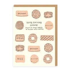 Granny, Great Biscuits Birthday Card | Ohh Deer