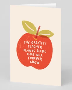 Greatest Teacher Plants Seeds Greeting Card | Ohh Deer
