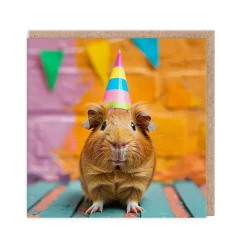 Guinea Pig Birthday Card