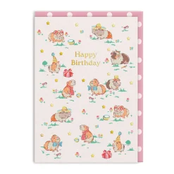 Guinea Pig Party Greeting Card