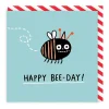 Happy Bee Day Square Birthday Greeting Card