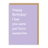 Happy Birthday Born Awesome Card | Birthday Card | Ohh Deer