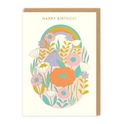 Happy Birthday Daisies Greeting Card