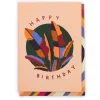 Happy Birthday Leaf Greeting Card