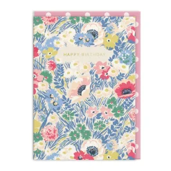 Happy Birthday Meadow Floral Greeting Card