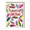 Happy Christmas Holly Christmas Card | Ohh Deer