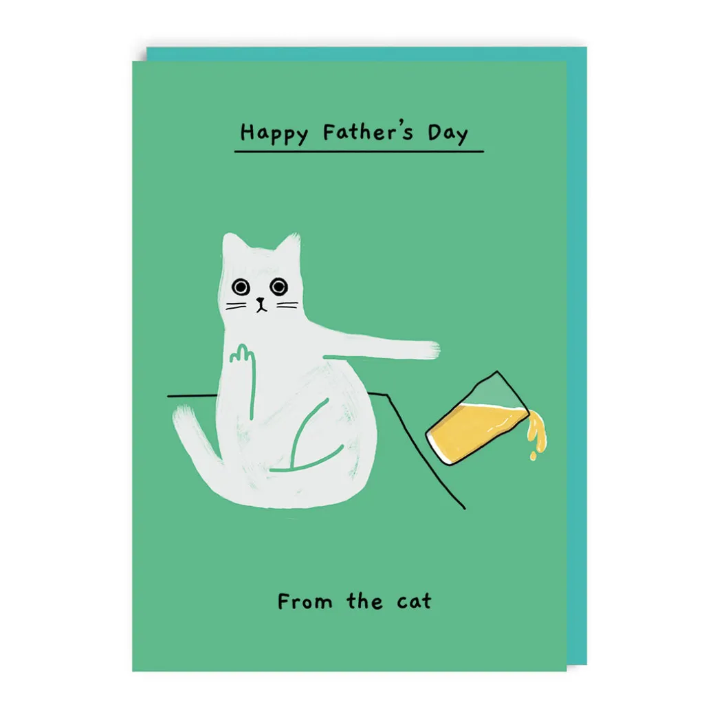 Happy Father's Day From The Cat Card - Ken The Cat | Ohh Deer