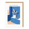 Happy Father's Day Record Player Greeting Card