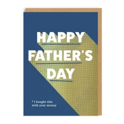 Happy Father's Day Typographic Father's Day Card | Ohh Deer