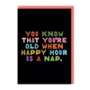 Happy Hour Is A Nap Birthday Card 💤 | Ohh Deer