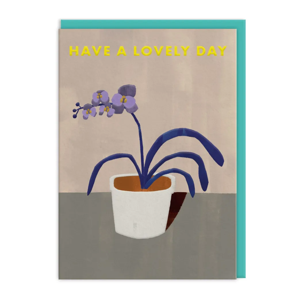 Have A Lovely Day Orchid Birthday Card 🌸🎂 | Ohh Deer