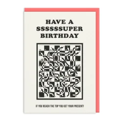Have A Ssssuper Birthday Card