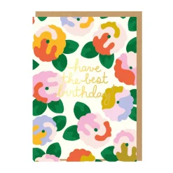 Have the Best Birthday Floral Birthday Card | Ohh Deer
